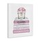 Stupell Industries Rose Bouquet & Designer Bookstack Canvas Wall Art